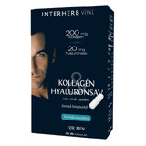 Colagen și acid hialuronic pentru bărbați, 30 capsule, Interherb