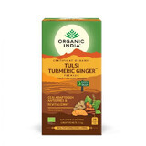 Adaptogen Tee Kurkuma und Ingwer, 25 Beutel, Bio Indien