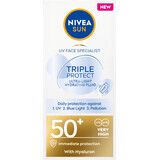 Nivea Sun Cremă de față fluidă cu SPF50+, 40 ml