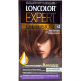 Loncolor Expert Vopsea de păr fără amoniac Oil Fusion 4.3 șaten auriu mediu, 1 buc