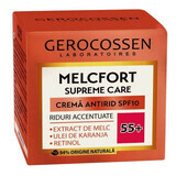 Anti-Falten-Creme SPF10 55+ mit Schneckenextrakt, Karanjaöl, Retinol Melcfort, 50 ml, Gerocossen