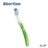 Periuta de dinti Medium Verde + 1 rezerva interschimbabila, Silver Care