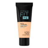 Fond de ten mat Fit Me, 122 Creamy Beige, 30 ml, Maybelline