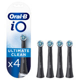 iO Ultimate Clean Elektrische Zahnbürste Nachfüllpackungen, Schwarz, 4 Stück, Oral-B