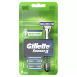 Gillette Sensor3 6-Klingen-Rasierer, 1 Stück, P&G
