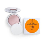 Base de maquillaje compacta tono claro con protección solar SPF 50, 10 g, Laboratorio Juventud