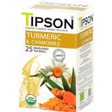 Ceai Eco turmeric & camomile, 25 plicuri, Tipson