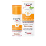 Eucerin Anti-Pigment Schutzemulsion gegen Hyperpigmentierung SPF 50+ mittlerer Farbton, 50 ml