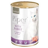 Wet food with rabbit for sterilized cats, 400 g, Piper