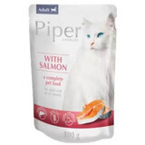 Nassfutter mit Lachs für sterilisierte Katzen, 100 g, Piper