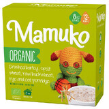 Porridge aus Dinkel, Gerste, Buchweizen, Roggen und Haferflocken Bio ohne Zucker, +12 Monate, 200 g, Mamuko