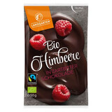 Himbeere in Zartbitterschokolade verpackt, 50 g, Landgarten