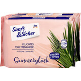 Sanft&Sicher Hârtie igienică umedă SummerGluck, 100 buc