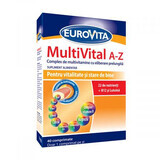 Multivital Vitamin- und Mineralienkomplex A-Z, 40 Tabletten, Eurovita