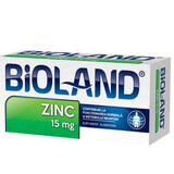 Zinc 15mg, 40 comprimate, Bioland