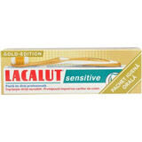 Lacalut Sensitiv Zahnpasta, 75 ml + Zahnbürste Gold Edition, Theiss Naturwaren