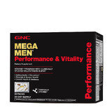 Mega Men Performance & Vitality Vitapak, Complex de Multivitamine pentru Barbati, Performanta si Vitalitate, 30 pachetele, GNC 