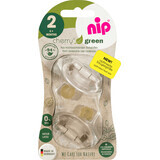 Nip Set 2 suzete Cherry Green pentru fetițe, 2 buc