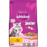 Whiskas Hrană uscată pentru pisici junior cu pui, 300 g