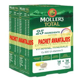 Packung 2 Stück * Moller's Total, 14 Kapseln + 14 Tabletten