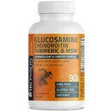 Glucosamin Chondroitin Kurkuma & MSM, 90 Kapseln, Bronson