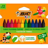 BIC Creioane cerate triunghiulare, 12 buc