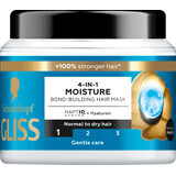 Schwarzkopf GLISS Mască de păr 4 în 1 hidratantă, 400 ml