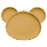 Assiette en silicone avec ventouse Panda, 6 mois+, Miel, Appekids