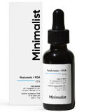 Hydrating serum with 2% hyaluronic and polyglutamic acid, 30 ml, Minimalist