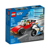 Policeman on a motorcycle chasing a car Lego City, 5 years+, 60392, Lego