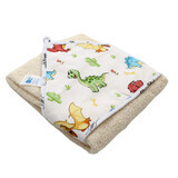 Capison Handtuch, Creme mit Drachen, 80x90 cm, Baltic Baby