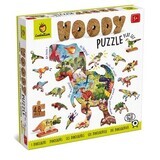 Holzpuzzle, +5 Jahre, Dinosaurier, Ludattica