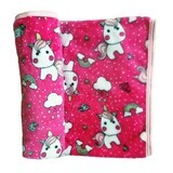 Kuschelige Fleece-Kuscheldecke, 70x90 cm, Einhorn, Tuxi Brands