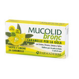 Mucolid toffee con limón, 24 piezas, Farmaderbe