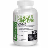 Koreanischer Ginseng 500 mg, 100 Kapseln, Bronson Laboratories