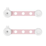 Set of 2 Adjustable safety fuses Bunny Pink, 4.2*1.6*16.5 cm, Kikka Boo