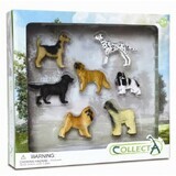 Satz von 7 Hundefiguren, Collecta