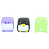 Set 3 jucarii de baie Pinguin, Hipopotam, Broscuta, Eddy Toys