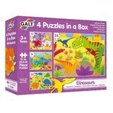 Set of 4 puzzles Dinosaurs, + 3 years, Galt