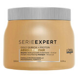 Masca de par regeneratoare aurie Serie Expert Absolut Repair Gold, 500 ml, Loreal Professionnel