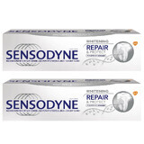 Pachet Pastă de dinți Whitening Repair & Protect Sensodyne, 75 ml + 75 ml, Gsk