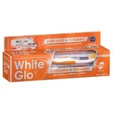 Pasta de dinti White Glo Curcumina si Turmeric + Periuta de dinti, 150g, Barros Laboratories