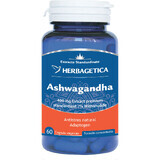 Ashwagandha, 60 Kapseln, Herbagetica