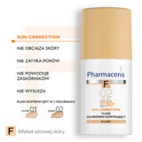 Pharmaceris F Sun-Correction, schützendes und korrigierendes Fluid, 02 Sand, SPF 50+, 30 ml