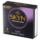 Unimil Skyn Elite, prezervative fără latex, ultra-subțire, 3 bucăți