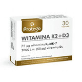 Protego Vitamin K2 + D3 30 Kapseln