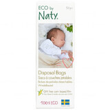 Eco By Naty, bolsas para pañales biodegradables, 50 unidades