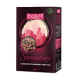 Ceai sunshine strawberry Evolet Sensation, 80 grame, Kalpo