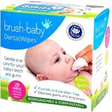 Brush-Baby Dental Wipes Chusteczki higieniczne, 28 sztuk