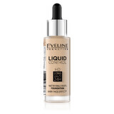 Eveline Cosmetics Liquid Control HD, matterende foundation, nr. 015, Light Vanille, 32 ml